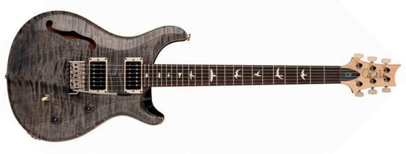 Prs Ce 24 Semi-hollow Bolt-on Usa 2h Trem Rw - Faded Gray Black - Semi hollow elektriche gitaar - Main picture