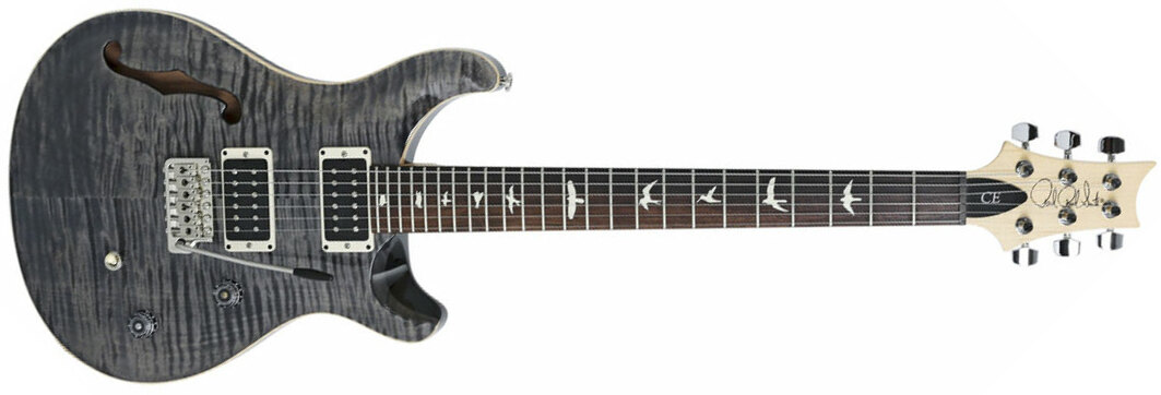 Prs Ce 24 Semi-hollow Bolt-on Usa Hh Trem Rw - Faded Gray Black - Semi hollow elektriche gitaar - Main picture