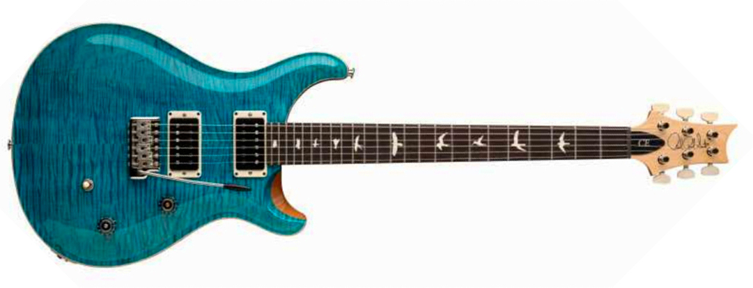 Prs Ce24 Bolt-on Usa 2h 85/15 Trem Rw - Carroll Blue - Double cut gitaar - Main picture