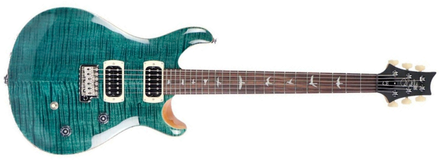 Prs Ce24 Se 2h Trem  Rw - Slate Blue - Double cut gitaar - Main picture