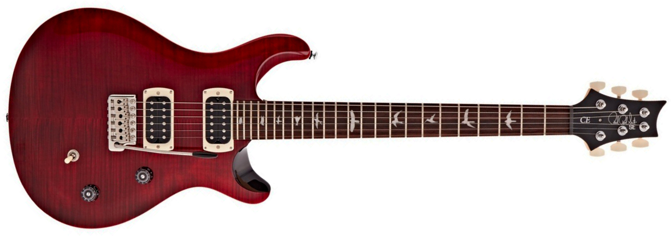 Prs Ce24 Se Bolt-on (wing Tuners) 2h Trem  Rw - Black Cherry - Double cut gitaar - Main picture