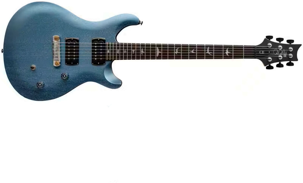 Prs Ce24 Standard Stoptail Satin Se Bolt-on 2h Trem Rw - Ice Blue Metallic - Double cut gitaar - Main picture