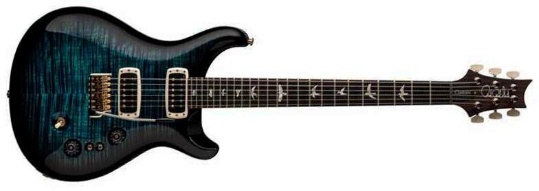 Prs Custom 24-08 Usa 2h Tci Trem Rw - Cobalt Smokeburst - Double cut gitaar - Main picture