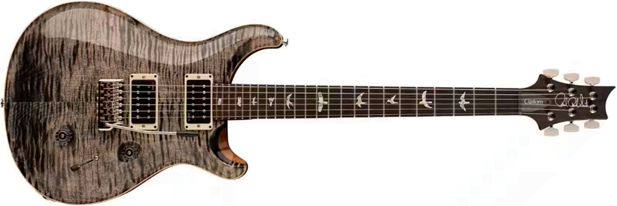 Prs Custom 24 Usa 2h Dmo Trem Rw - Charcoal - Double cut gitaar - Main picture