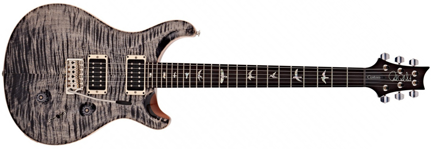 Prs Custom 24 Usa Hh Trem Rw - Charcoal Burst - Guitarra eléctrica de doble corte. - Main picture