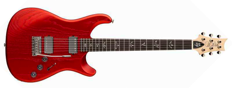 Prs Fiore Hh Satin Bolt-on Usa 2h Trem Rw - Red Apple Metallic - Double cut gitaar - Main picture