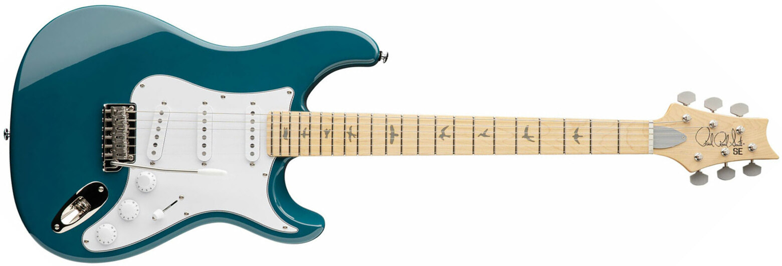 Prs John Mayer Se Silver Sky Maple Signature 3s Trem Mn - Nylon Blue - Kenmerkende elektrische gitaar - Main picture