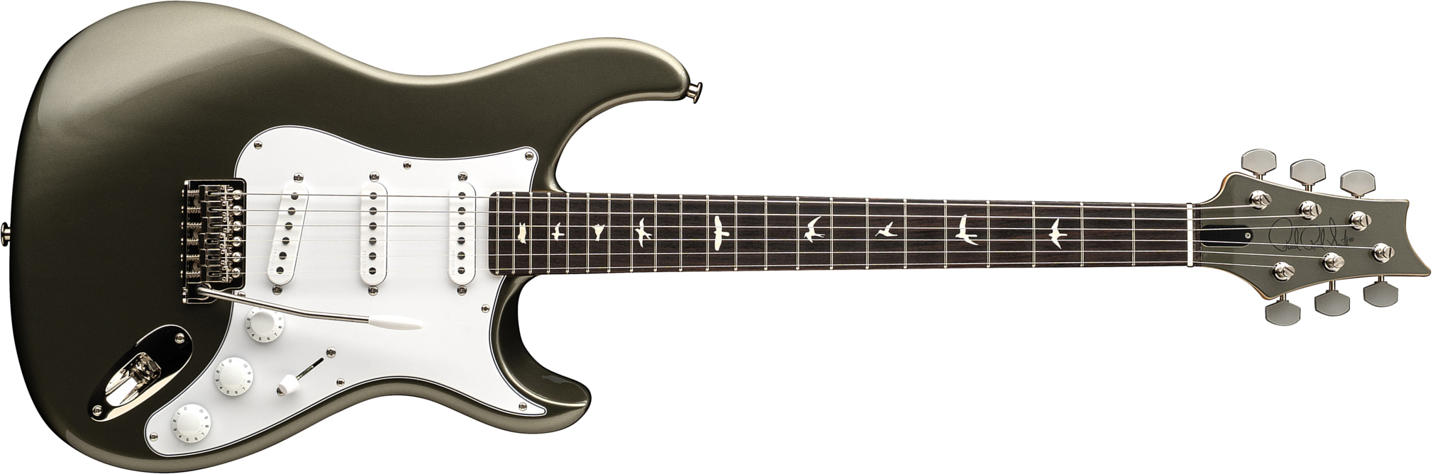 Prs John Mayer Silver Sky Defender Bolt-on Usa Ltd Trem 3s Rw - Willow Green - Elektrische gitaar in Strat vorm - Main picture