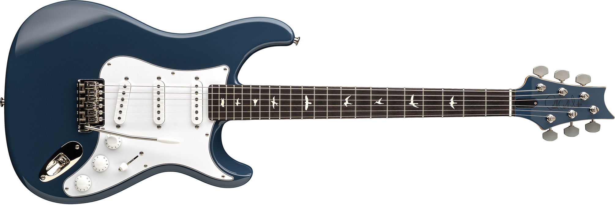Prs John Mayer Silver Sky Defender Bolt-on Usa Ltd Trem 3s Rw - Arles Blue - Elektrische gitaar in Strat vorm - Main picture