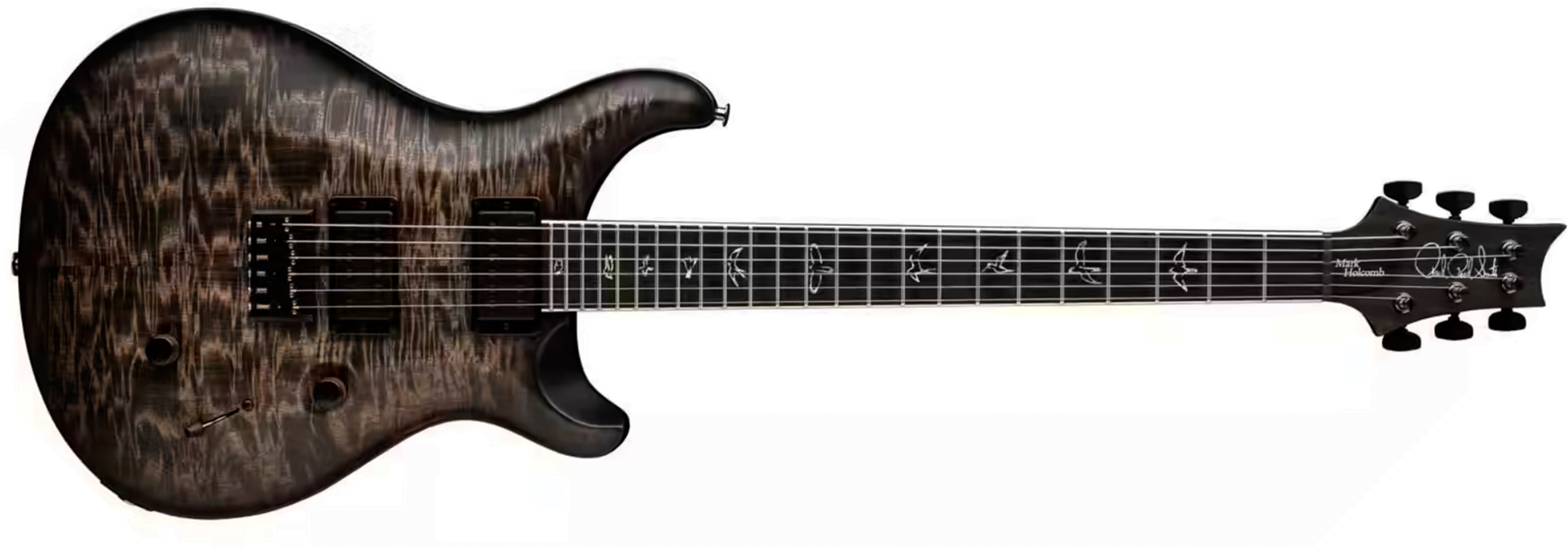 Prs Mark Holcomb Usa Signature 2h Seymour Duncan Ht Eb - Charcoal Wraparound Burst - Double cut gitaar - Main picture