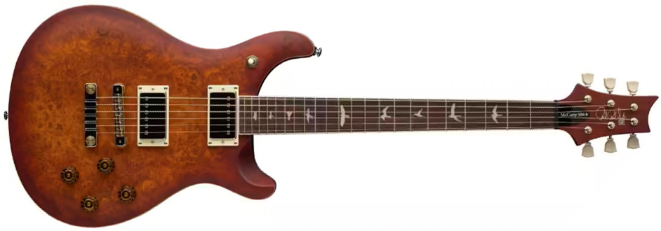 Prs Mccarty 594 Laurel Burl Se Exotic Veneer Trem 2h Rw - Vintage Sunburst - Enkel gesneden elektrische gitaar - Main picture