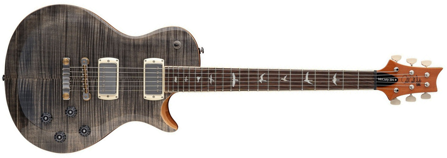 Prs Mccarty 594 Singlecut Se (wing Tuners) 2h Ht Rw - Charcoal - Double cut gitaar - Main picture