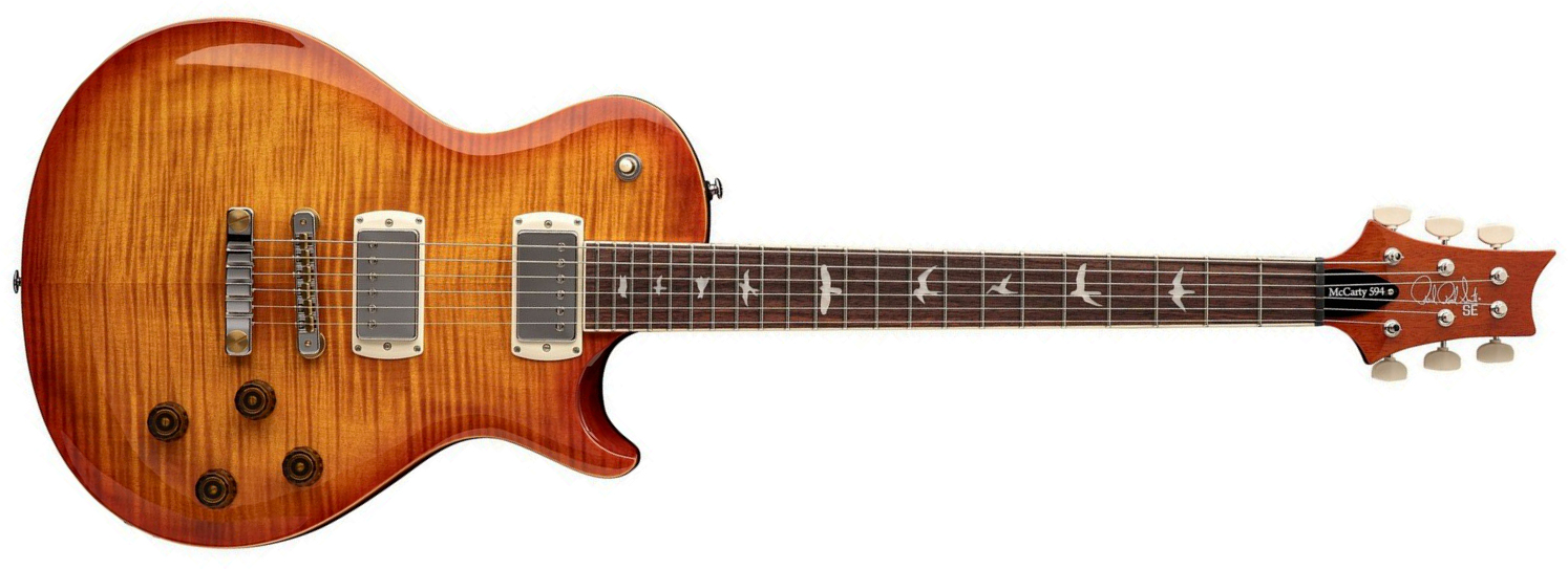 Prs Mccarty 594 Singlecut Se (wing Tuners) 2h Ht Rw - Vintage Sunburst - Single cut gitaar - Main picture