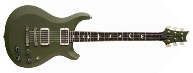 Prs Mccarty 594 Thinline S2 Usa 2h 58/15lt Ht Rw - Matcha Green Satin - Double cut gitaar - Main picture