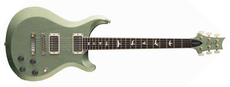 Prs Mccarty 594 Thinline S2 Usa 2h 58/15lt Ht Rw - Mavis Mint Metallic Satin - Double cut gitaar - Main picture