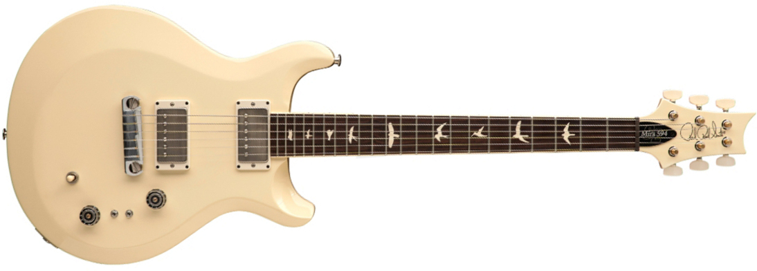 Prs Mira 594 S2 Usa 2h Ht Rw - Antique White - Double cut gitaar - Main picture