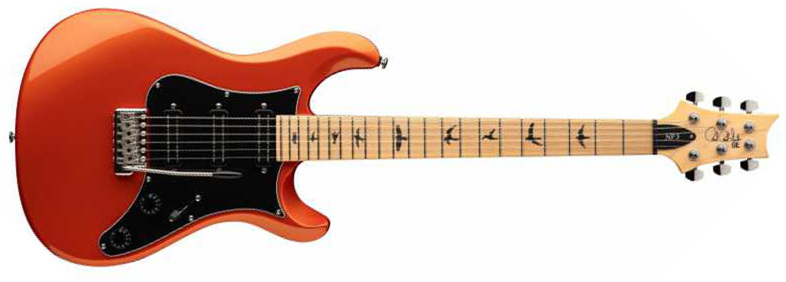 Prs Nf3 Se 3h Mini-humb. Trem Mn - Metallic Orange - Guitarra eléctrica de doble corte. - Main picture