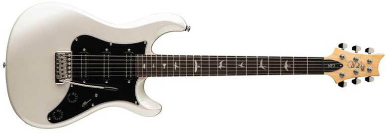 Prs Nf3 Se 3h Mini-humb. Trem Rw - Pearl White - Guitarra eléctrica de doble corte. - Main picture