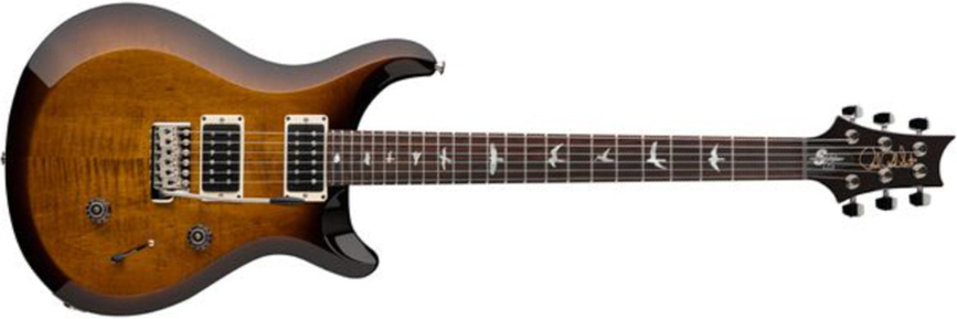 Prs S2 Custom 24 10th Ann. Ltd Usa 2023 2h Trem Rw - Black Amber - Guitarra eléctrica de doble corte. - Main picture