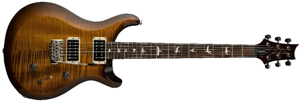 Prs S2 Custom 24 Usa 2h Trem Rw - Black Amber - Guitarra eléctrica de doble corte. - Main picture