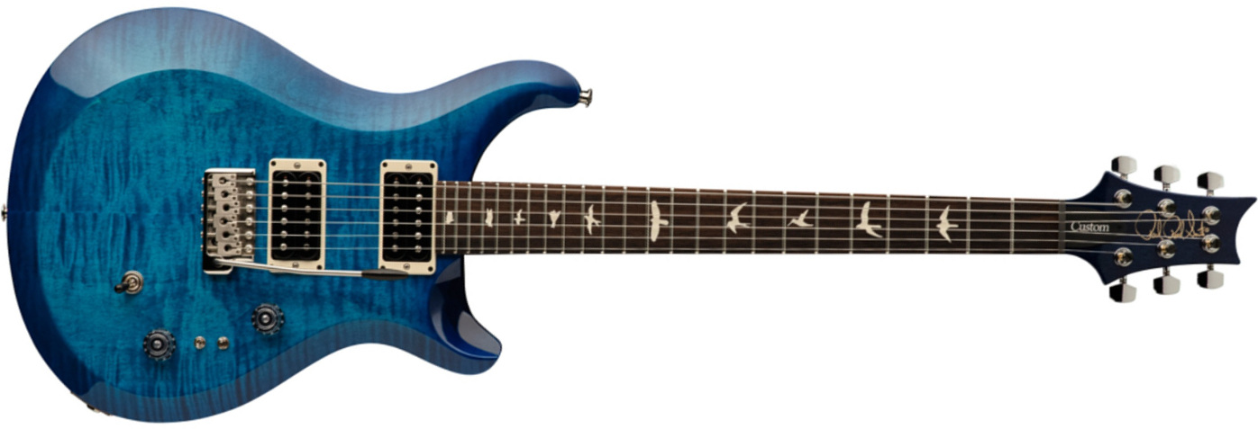 Prs S2 Custom 24 Usa Hh Trem Rw - Lake Blue - Guitarra eléctrica de doble corte. - Main picture