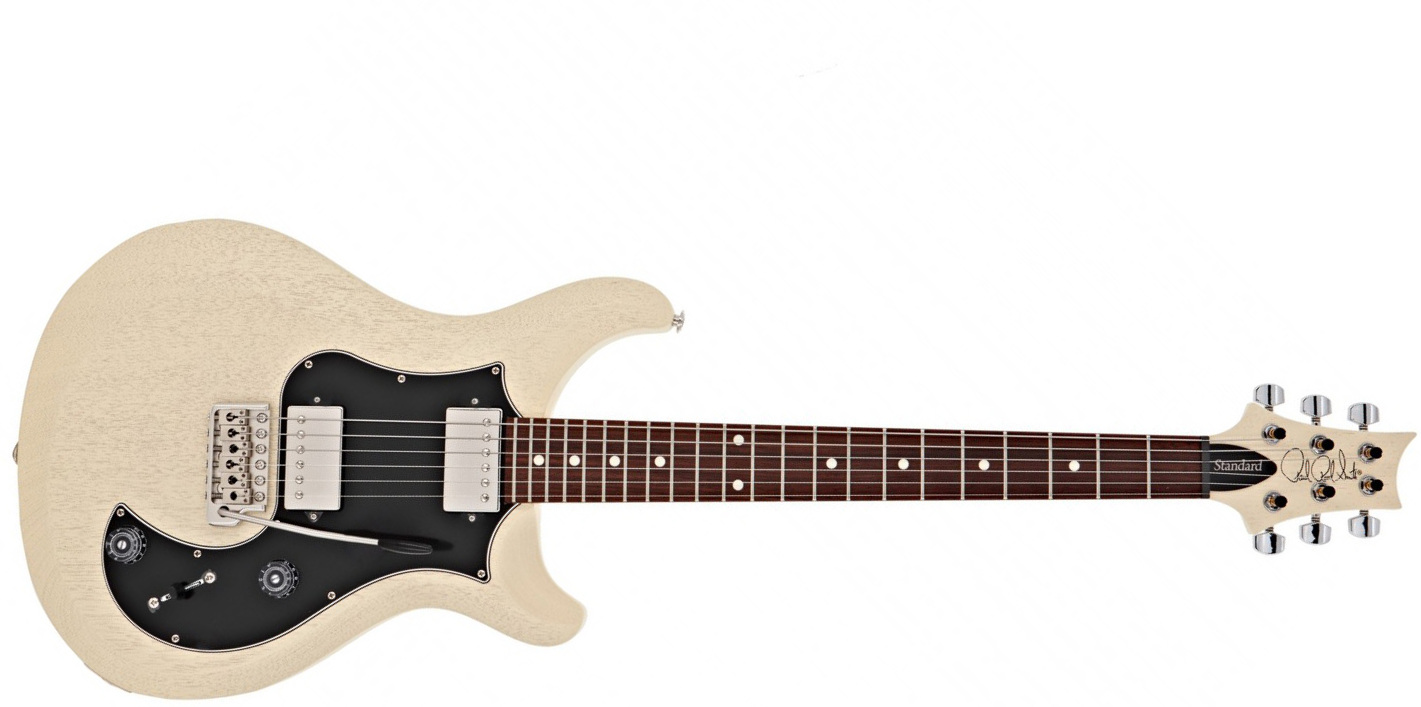 Prs S2 Standard 22 Satin Usa Hh Trem Rw - Antique White - Guitarra eléctrica de doble corte. - Main picture