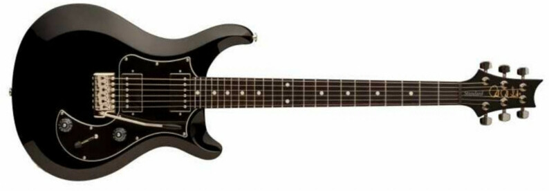 Prs S2 Standard 24 Satin Usa 2h Trem Rw - Black - Guitarra eléctrica de doble corte. - Main picture