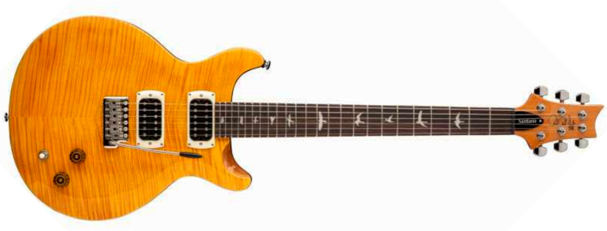 Prs Santana Se Signature 2h Trem Rw - Yellow - Double cut gitaar - Main picture