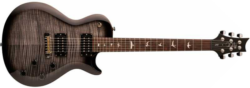 Prs Se 245 2021 Hh Ht Rw +housse - Charcoal Burst - Enkel gesneden elektrische gitaar - Main picture