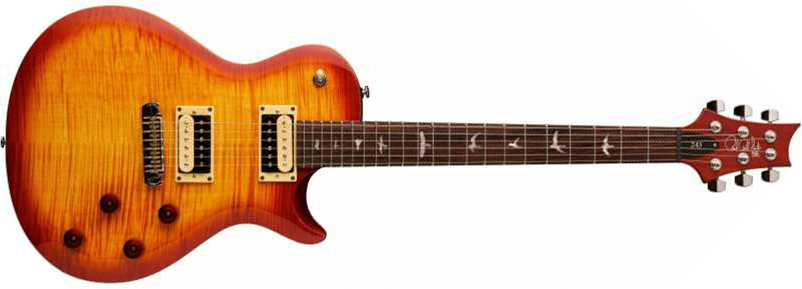 Prs Se 245 Hh Ht Rw +housse - Vintage Sunburst - Enkel gesneden elektrische gitaar - Main picture