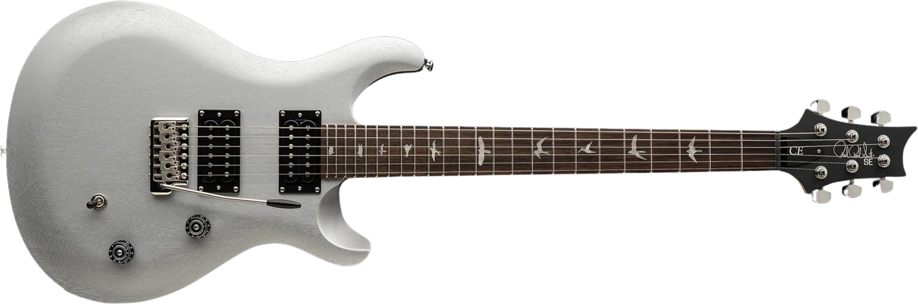 Prs Se Ce24 Standard Bolt-on 2h Trem Rw - Metallic Silver - Guitarra eléctrica de doble corte. - Main picture