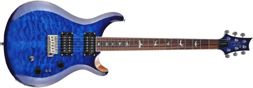 Prs Se Custom 24-08 2023 2h Trem Rw - Faded Blue - Double cut gitaar - Main picture