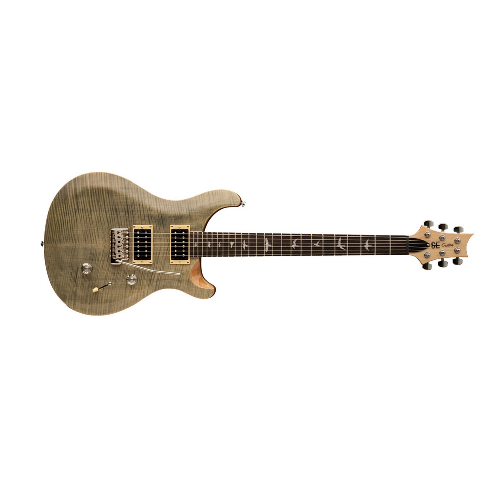 Prs Se Custom 24 2018 Hh Trem Rw - Trampas Green - Guitarra eléctrica de doble corte. - Main picture