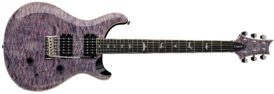 Prs Se Custom 24 Quilt 2h Trem Eb - Violet - Guitarra eléctrica de doble corte. - Main picture