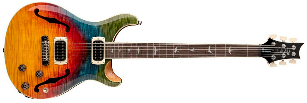 Prs Se Ed Sheeran Hollowbody I Piezo Baritone Signature Baryton 2h Ht Rw - Kaleidoscope - Bariton elektrische gitaar - Main picture