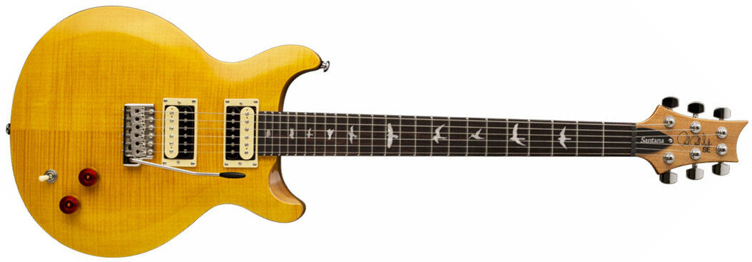 Prs Se Santana Signature 2018 Hh Trem Rw - Santana Yellow - Guitarra eléctrica de doble corte. - Main picture