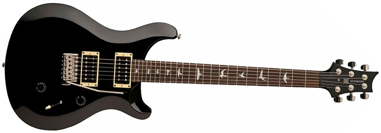 Prs Se Standard 24 2017 Hh Trem Rw - Black - Guitarra eléctrica de doble corte. - Main picture