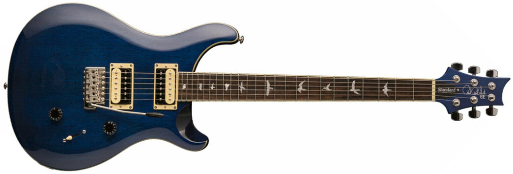 Prs Se Standard 24 2021 Hh Trem Rw +housse - Translucent Blue - Guitarra eléctrica de doble corte. - Main picture