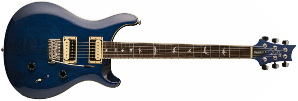 Prs Se Standard 24 Trans Blue - Guitarra eléctrica de doble corte. - Main picture