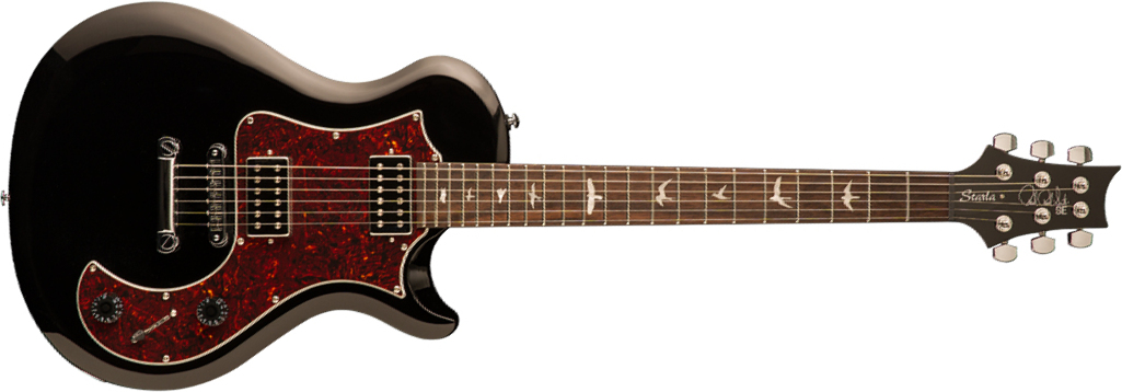 Prs Se Starla 2021 Hh Ht Rw +housse - Black - Enkel gesneden elektrische gitaar - Main picture