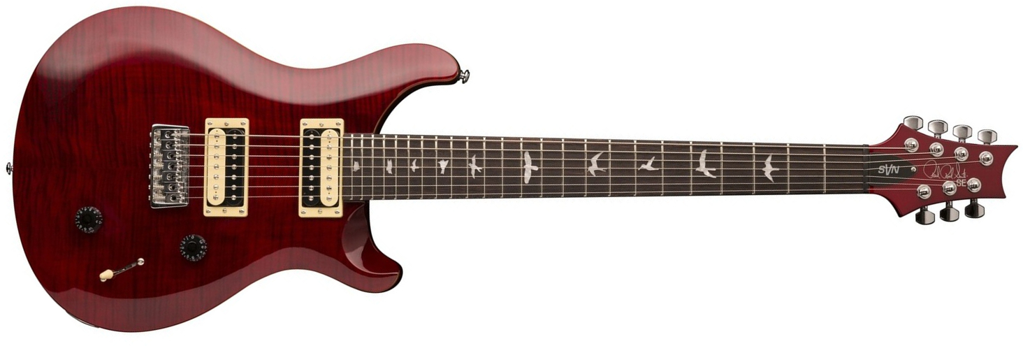 Prs Se Svn 7 String Savior - Black Cherry - 7-snarige elektrische gitaar - Main picture