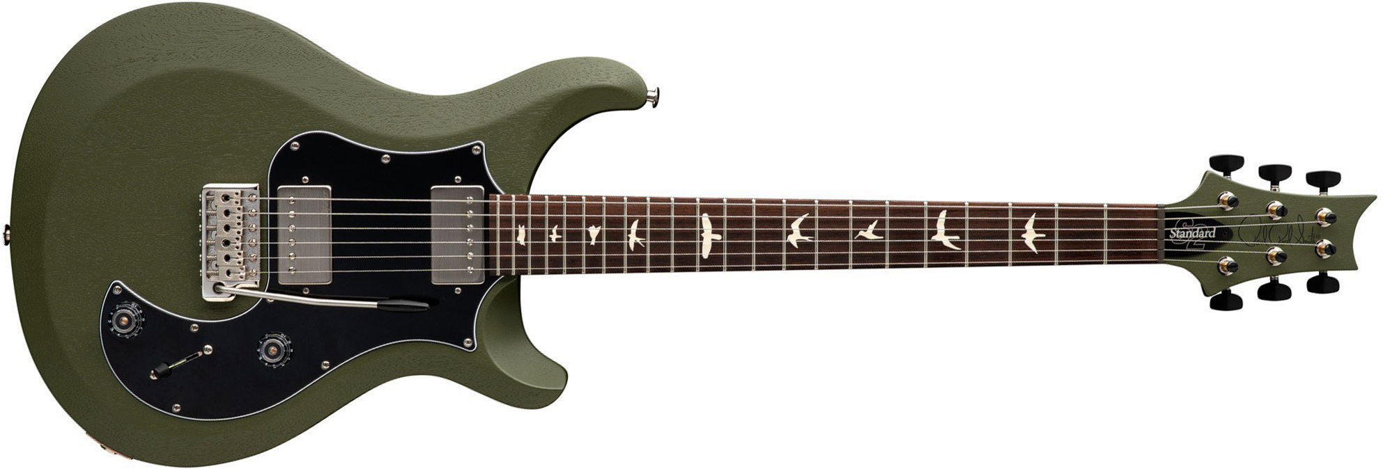 Prs Standard 22 S2 Usa 2h Trem Rw - Matcha Green Satin - Double cut gitaar - Main picture