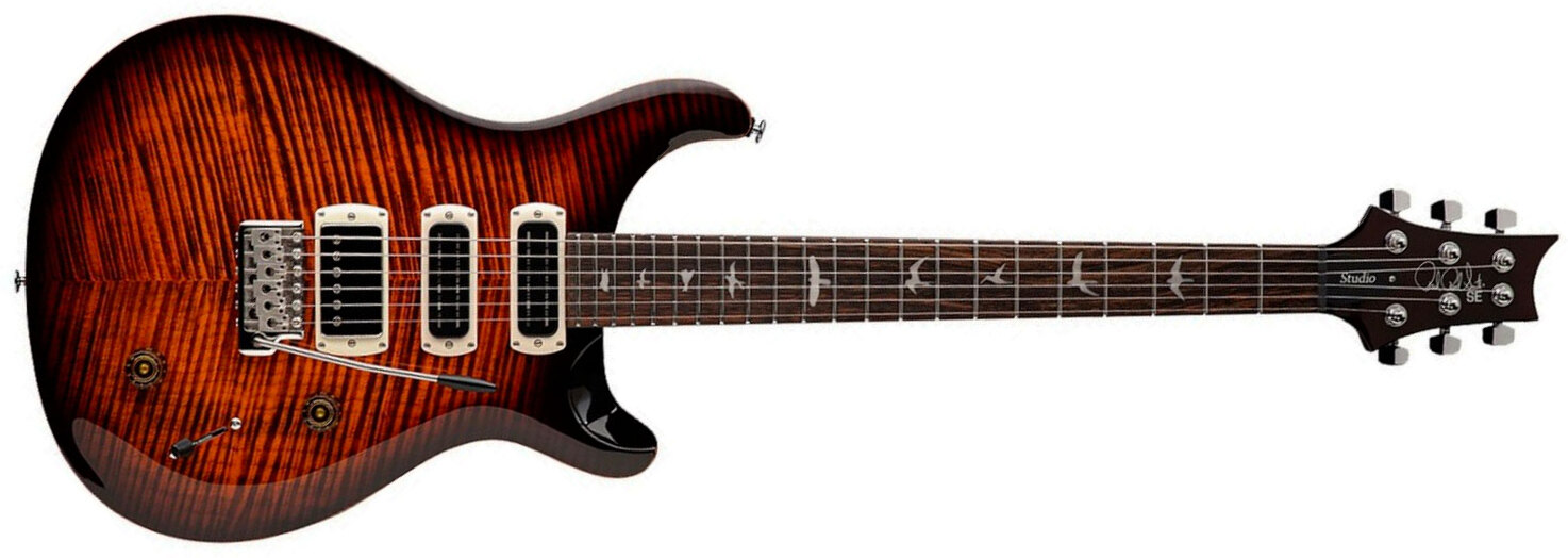 Prs Studio Se 1h 2mh Trem Rw - Orange Tiger Smokeburst - Double cut gitaar - Main picture