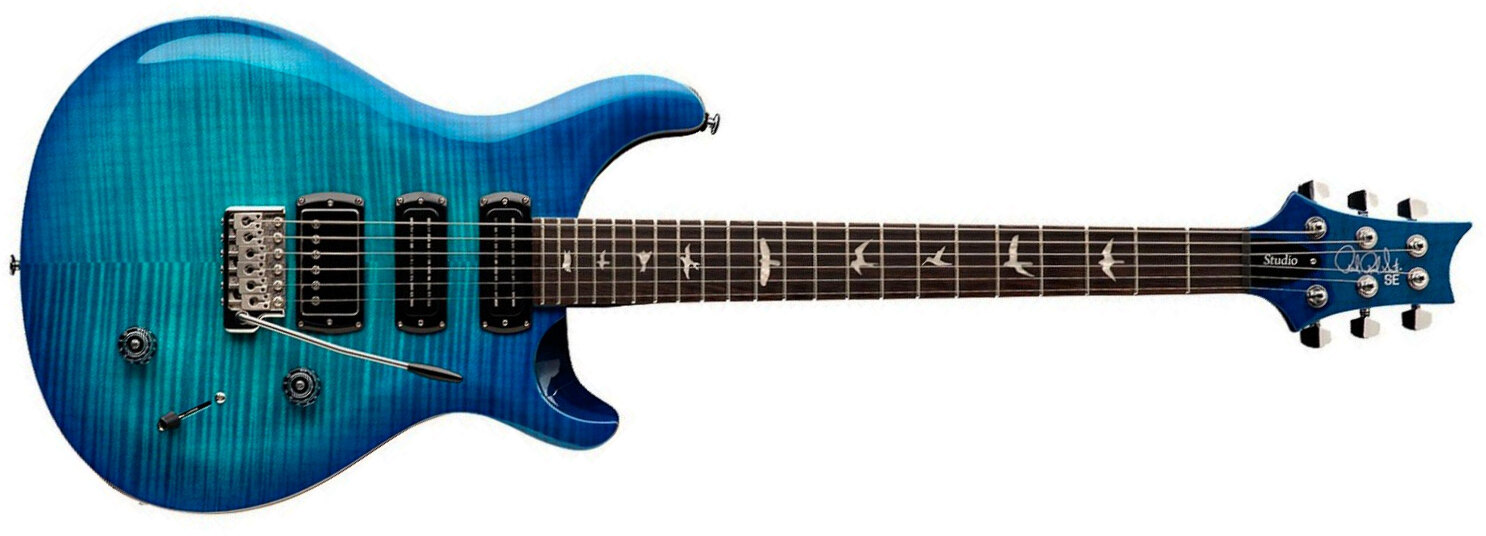 Prs Studio Se 1h 2mh Trem Rw - Lake Blue - Double cut gitaar - Main picture