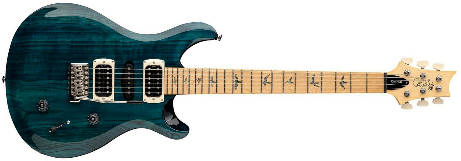 Prs Swamp Ash Special Se (wing Tuners) Hsh Trem Mn - Iridescent Blue - Double cut gitaar - Main picture