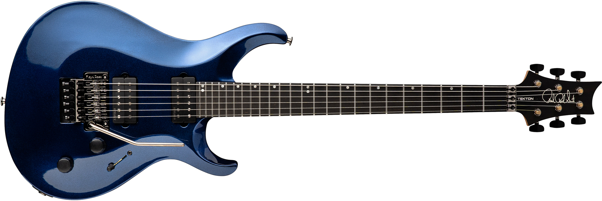 Prs Tekton Floyd Usa 2h Fr Eb - Pearl Black - Double cut gitaar - Main picture