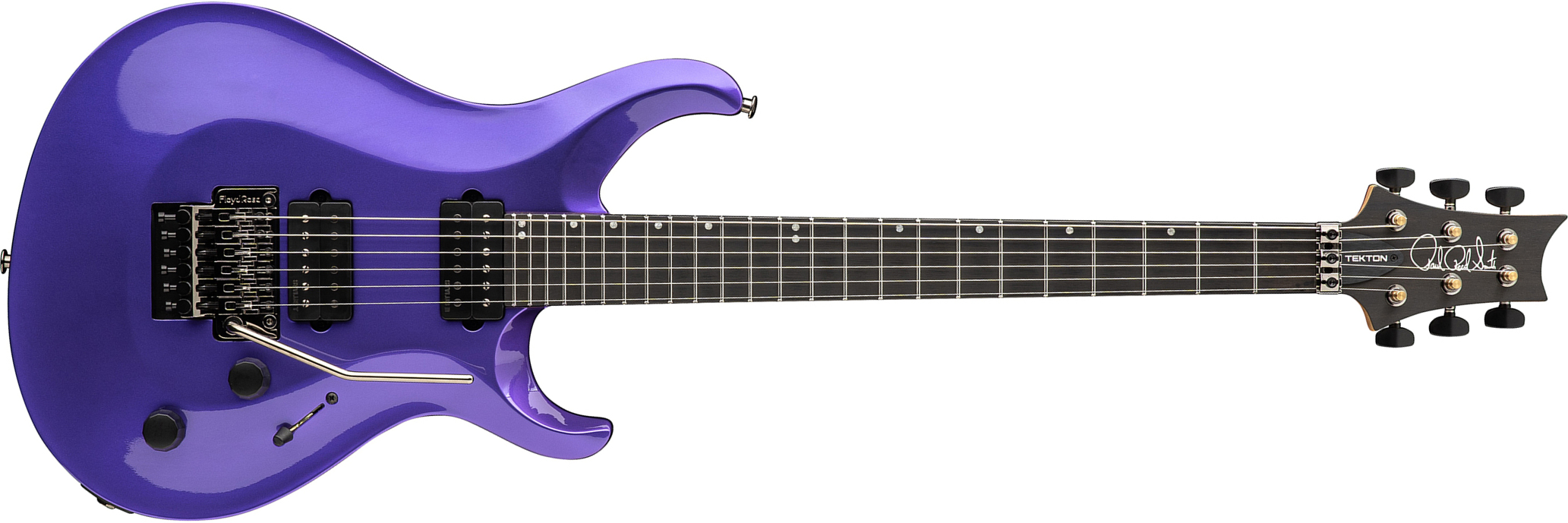 Prs Tekton Floyd Usa 2h Fr Eb - Purple Royale - Double cut gitaar - Main picture