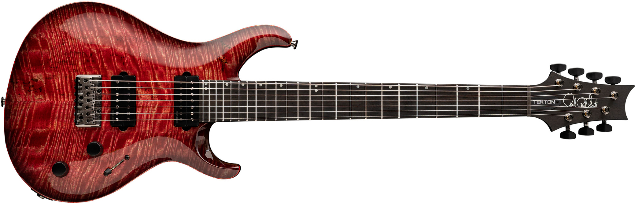 Prs Tekton Svn Usa 7c Baryton 2h Ht Eb - Fuschia Aura - Bariton elektrische gitaar - Main picture