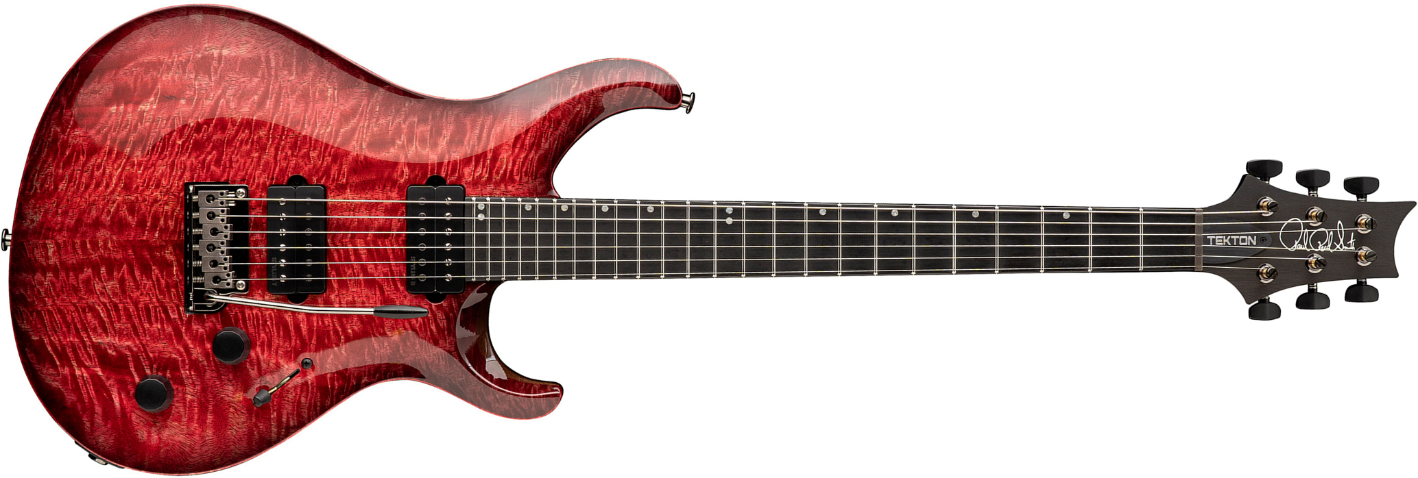 Prs Tekton T Usa 2h Trem Eb - Fuschia Aura - Double cut gitaar - Main picture