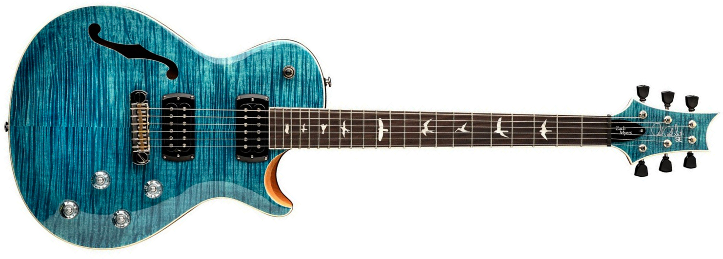 Prs Zach Myers Se Signature 2h Ht Rw - Myers Blue - Single cut gitaar - Main picture
